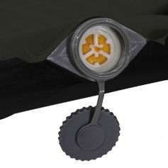 High Peak Kodiak L Αυτοφούσκωτο Μονό Υπόστρωμα Camping Πάχους 8cm σε Μαύρο χρώμα