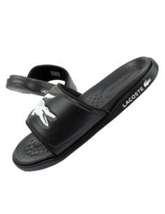 Lacoste Dualiste Slides σε Μαύρο Χρώμα 43CMA0020312