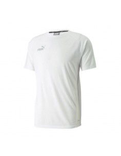 Puma Team Final Ανδρικό T-shirt Κοντομάνικο Λευκό 657385-04