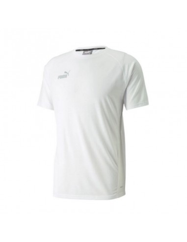 Puma Team Final Ανδρικό T-shirt Κοντομάνικο Λευκό 657385-04