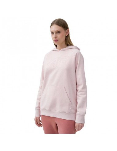 4F Γυναικείο Φούτερ με Κουκούλα Ροζ 4FSS23TSWSF535-12S