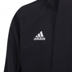 Adidas Παιδικό Αθλητικό Μπουφάν Κοντό με Κουκούλα Μαύρο IK4014