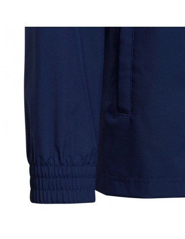Adidas Παιδικό Αθλητικό Μπουφάν Κοντό με Κουκούλα Navy Μπλε Entrada 22 IK4012