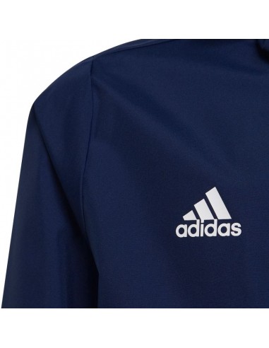 Adidas Παιδικό Αθλητικό Μπουφάν Κοντό με Κουκούλα Navy Μπλε Entrada 22 IK4012