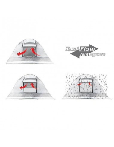 High Peak Santiago 5.0 Χειμερινή Σκηνή Camping Igloo Γκρι για 5 Άτομα 430x290x200εκ. 11802