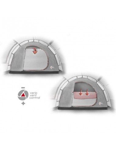 High Peak Santiago 5.0 Χειμερινή Σκηνή Camping Igloo Γκρι για 5 Άτομα 430x290x200εκ. 11802