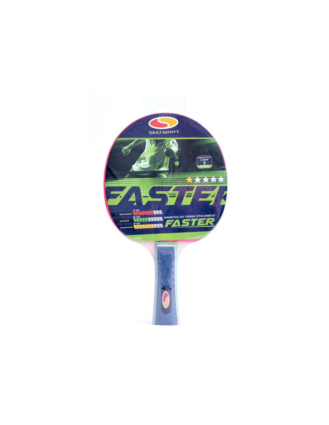 Smj SMJ Sport Faster 12201-1 Ρακέτα Ping Pong για Αρχάριους