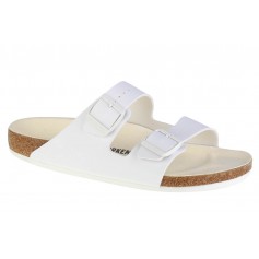 Birkenstock Arizona Birko-Flor Γυναικεία Σανδάλια σε Λευκό Χρώμα 1019061