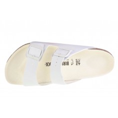 Birkenstock Arizona Birko-Flor Γυναικεία Σανδάλια σε Λευκό Χρώμα 1019061