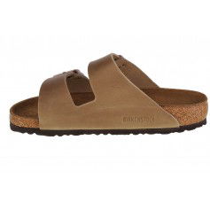 Birkenstock Arizona Oiled Leather Δερμάτινα Ανδρικά Σανδάλια Tobacco Brown Regular Fit 0352201