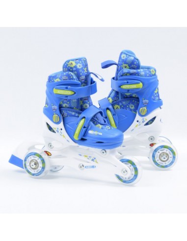 HS-TNK-000010546 Inline Αυξομειούμενα Rollers Μπλε Παιδικά