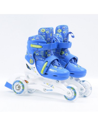 HS-TNK-000010546 Inline Αυξομειούμενα Rollers Μπλε Παιδικά