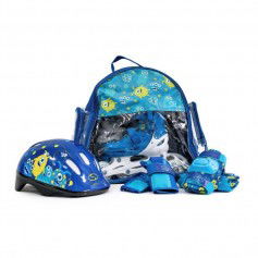 HS-TNK-000010546 Inline Αυξομειούμενα Rollers Μπλε Παιδικά