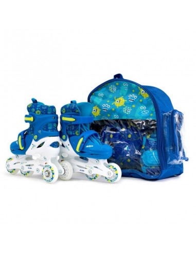 HS-TNK-000010546 Inline Αυξομειούμενα Rollers Μπλε Παιδικά