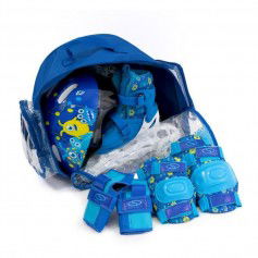 HS-TNK-000010546 Inline Αυξομειούμενα Rollers Μπλε Παιδικά