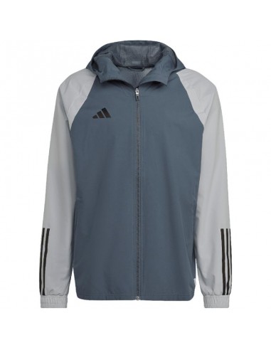 Adidas Tiro 23 Competition Αθλητικό Ανδρικό Μπουφάν Γκρι HU1320