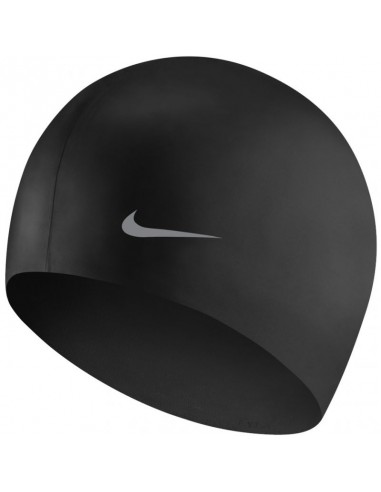 Nike Solid TESS0106-001 Σκουφάκι Κολύμβησης Παιδικό από Σιλικόνη Μαύρο
