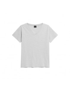 4F κοντομάνικη Γυναικείο T-shirt Γκρι 4FSS23TTSHF332-25S