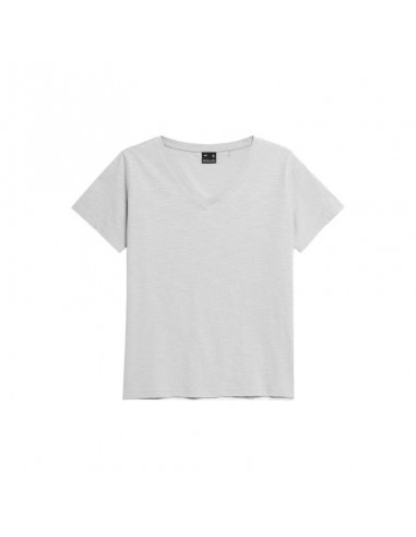 4F κοντομάνικη Γυναικείο T-shirt Γκρι 4FSS23TTSHF332-25S