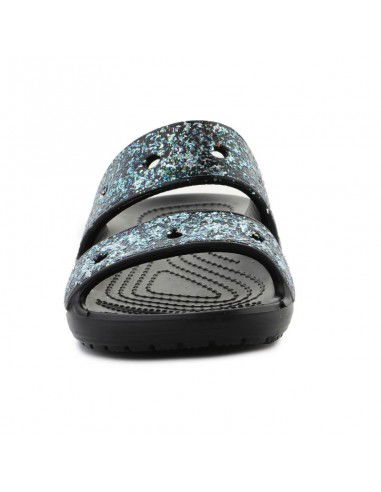 Crocs Παιδικά Ανατομικά Παπουτσάκια Θαλάσσης Glitter 207788-0C4 Μαύρα