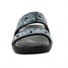 Crocs Παιδικά Ανατομικά Παπουτσάκια Θαλάσσης Glitter 207788-0C4 Μαύρα