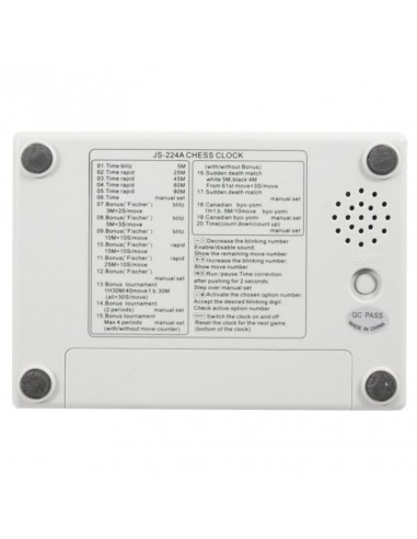 SMJ Sport Ψηφιακό Ρολόι Επιτραπέζιο Chess JS-224A