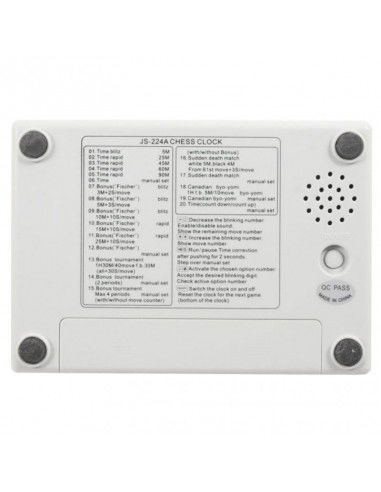 SMJ Sport Ψηφιακό Ρολόι Επιτραπέζιο Chess JS-224A