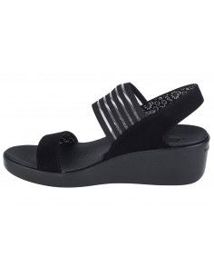 Skechers Καλοκαιρινές Γυναικείες Πλατφόρμες Μαύρες 119340-BBK 2