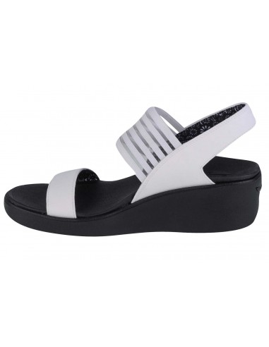 Skechers Καλοκαιρινές Γυναικείες Πλατφόρμες Λευκές 119340-WHT