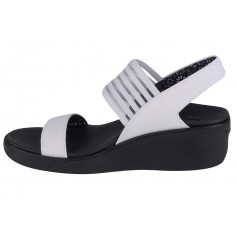 Skechers Καλοκαιρινές Γυναικείες Πλατφόρμες Λευκές 119340-WHT