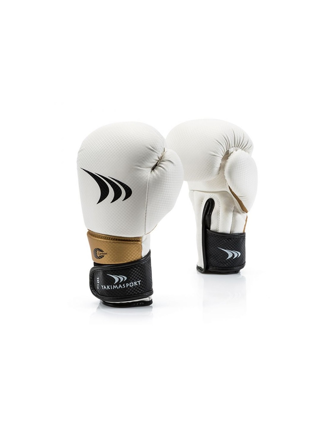Yakimasport Lion 100342 Γάντια Πυγμαχίας από Συνθετικό Δέρμα για Αγώνα Λευκά