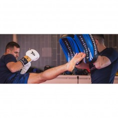 Yakimasport Lion 100342 Γάντια Πυγμαχίας από Συνθετικό Δέρμα για Αγώνα Λευκά