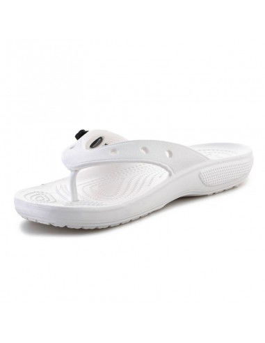 Crocs Classic Flip Ανδρικά Flip Flops Λευκά 207713-100