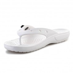 Crocs Classic Flip Ανδρικά Flip Flops Λευκά 207713-100