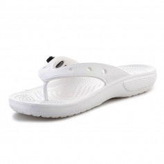 Crocs Classic Flip Ανδρικά Flip Flops Λευκά 207713-100