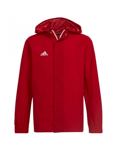 Adidas Παιδικό Αθλητικό Μπουφάν Κοντό με Κουκούλα Κόκκινο IK4013