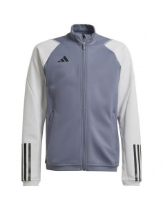 Adidas Tiro 23 Competition Ανδρική Ζακέτα με Φερμουάρ Γκρι HP1908