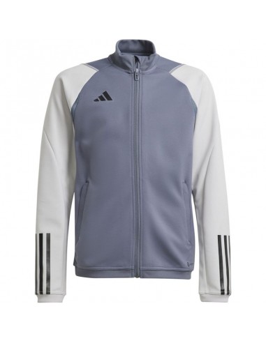 Adidas Tiro 23 Competition Ανδρική Ζακέτα με Φερμουάρ Γκρι HP1908
