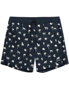 Outhorn Ανδρικό Μαγιό Σορτς Μπεζ με Σχέδια HSS23-UBDSM038-90S