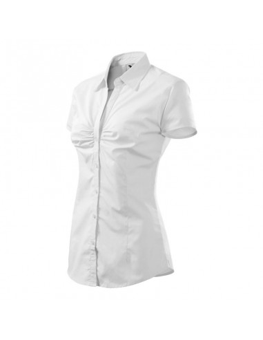 Malfini Κοντομάνικο Γυναικείο Πουκάμισο Λευκό MLI-21400