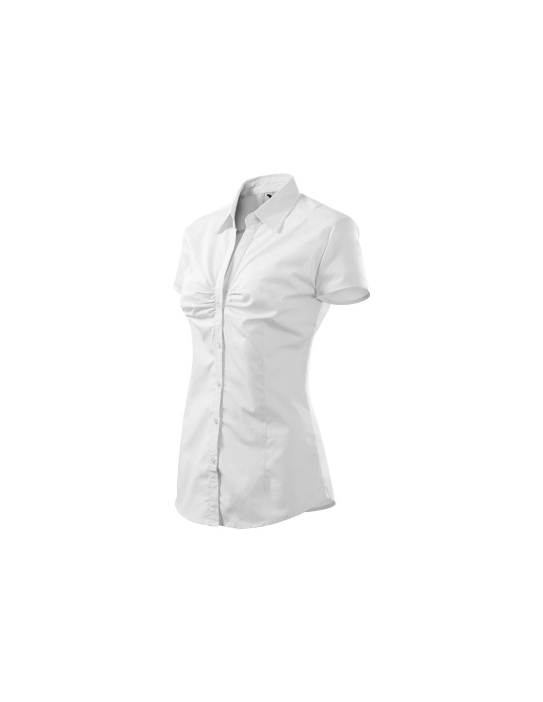 Malfini Malfini Κοντομάνικο Γυναικείο Πουκάμισο Λευκό MLI-21400