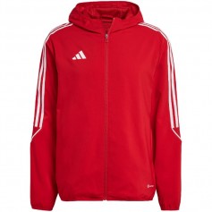 Adidas Tiro 23 League Ανδρική Φούτερ Ζακέτα με Κουκούλα και Τσέπες Κόκκινη IA1618
