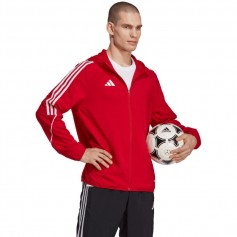 Adidas Tiro 23 League Ανδρική Φούτερ Ζακέτα με Κουκούλα και Τσέπες Κόκκινη IA1618