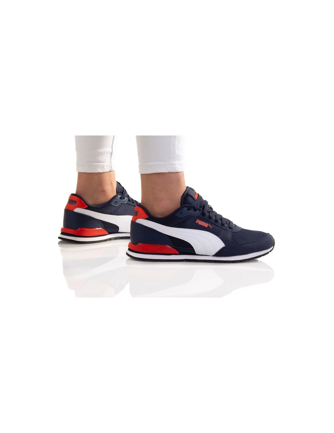 Puma St Runner V3 Ανδρικά Sneakers Navy Μπλε 385510-09