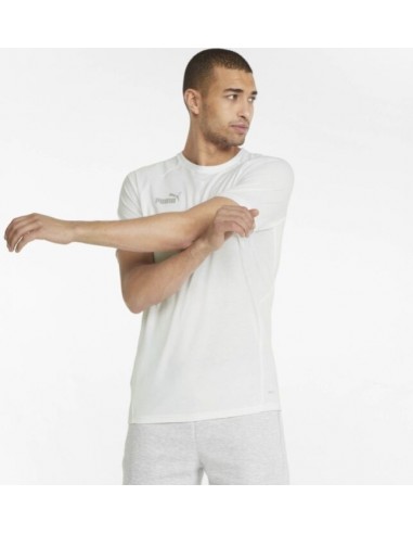 Puma Team Final Ανδρικό T-shirt Κοντομάνικο Λευκό 657385-04