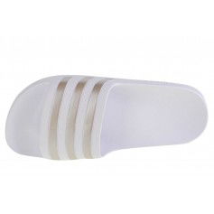 Adidas Adilette Slides Cloud White / Platinum Metallic EF1730
