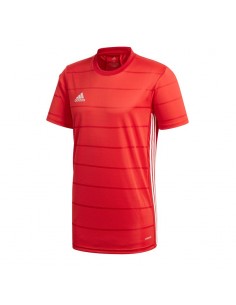 Adidas Campeon 21 Αθλητικό Ανδρικό T-shirt Κόκκινο με Ρίγες FT6763