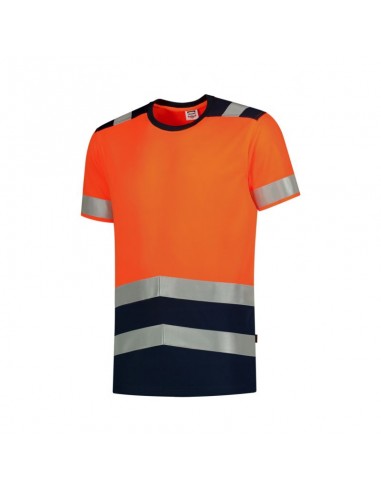 Tricorp MLI-T0198 T-Shirt Εργασίας με Αντανακλαστικές Ταινίες Πορτοκαλί