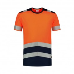Tricorp MLI-T0198 T-Shirt Εργασίας με Αντανακλαστικές Ταινίες Πορτοκαλί