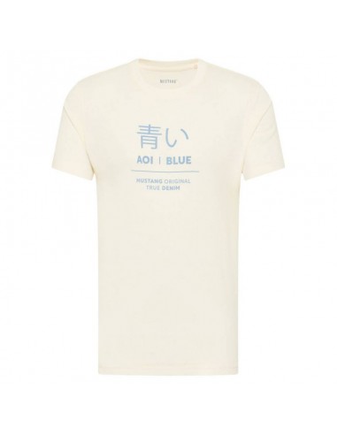 Mustang Ανδρικό T-shirt Κοντομάνικο Μπεζ 1013522 2013